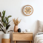 Moderne Blume Mitte des Jahrhunderts Uhr