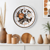 Moderne Blume Mitte des Jahrhunderts Uhr