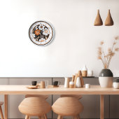 Moderne Blume Mitte des Jahrhunderts Uhr