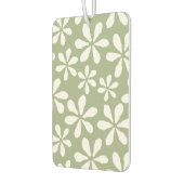 Moderne Blume Muster Chic Sage Green Girl Autolufterfrischer (Links)