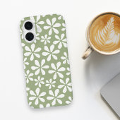 Moderne Blume Muster Chic Sage Green Girl Case-Mate iPhone Hülle