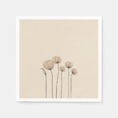 Moderne Blume Napkins Serviette (Vorderseite)