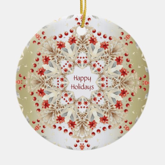 Moderne Blume Ornament (Vorne)