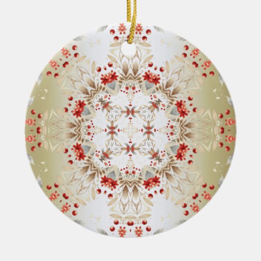 Moderne Blume Ornament (Vorne)