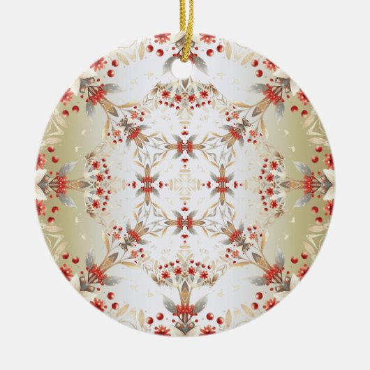 Moderne Blume Ornament (Vorne)