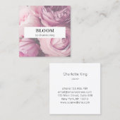 Moderne, Blume Square Visitenkarte (Vorne/Hinten)