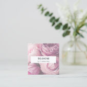 Moderne, Blume Square Visitenkarte (Stehend Vorderseite)