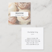 Moderne, Blume Square Visitenkarte (Vorne/Hinten)