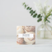 Moderne, Blume Square Visitenkarte (Stehend Vorderseite)