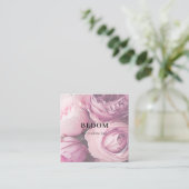 Moderne, Blume Square Visitenkarte (Stehend Vorderseite)