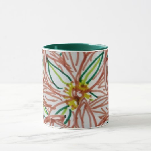 Moderne Blume Tasse (Zentrum)