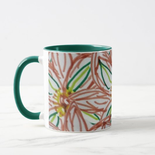 Moderne Blume Tasse (Links)