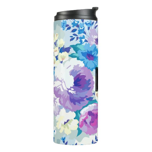 Moderne Blume Thermosbecher (Nach links gedreht)