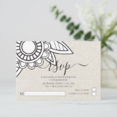 Moderne Blume Typografie UAWG Wedding Einladung (Stehend Vorderseite)