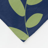 Moderne Blume und Weinberge Fleecedecke (Ecke)