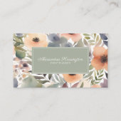 Moderne Blume Visitenkarte (Vorderseite)