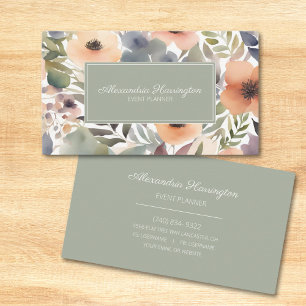 Moderne Blume Visitenkarte