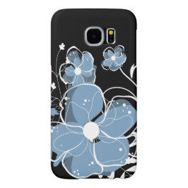 Moderne Blume von Girly Blue und Weiß iPhone 13 Hülle
