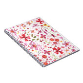 Moderne Blume Wasserfarbe Notizblock (Rechte Seite)