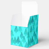 Moderne Blume Weihnachtsbäume - Aqua & Peacock Geschenkschachtel (Geöffnet)