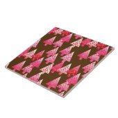 Moderne Blume Weihnachtsbäume - Korallen & Braun Fliese (Seite)