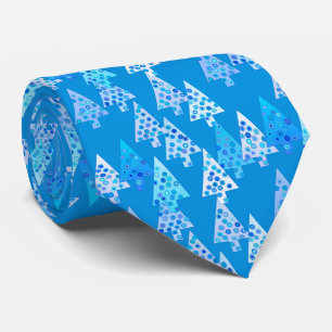 Moderne Blume Weihnachtsbäume - Meerblau Krawatte