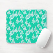Moderne Blume Weihnachtsbäume - Meeresgrün Mousepad (Mit Mouse)