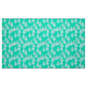 Moderne Blume Weihnachtsbäume - Meeresgrün Stoff (Fat Quarter (45,7 x 55,9 cm))