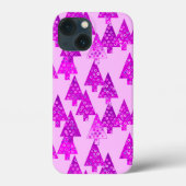 Moderne Blume Weihnachtsbäume, Orchideen und Veilc Case-Mate iPhone Hülle (Rückseite)