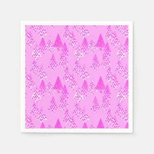 Moderne Blume Weihnachtsbäume - Orchideen & Veilch Serviette