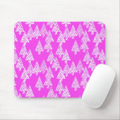 Moderne Blume Weihnachtsbäume - Orchideenrosa Mousepad (Mit Mouse)