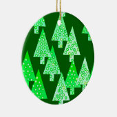 Moderne Blume Weihnachtsbäume - Pinien grün Keramikornament (Rechts)