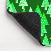 Moderne Blume Weihnachtsbäume - Pinien grün Mousepad (Ecke)