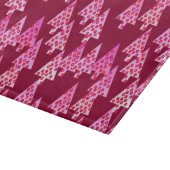 Moderne Blume Weihnachtsbäume - Wein & Rosa Schneidebrett (Ecke)