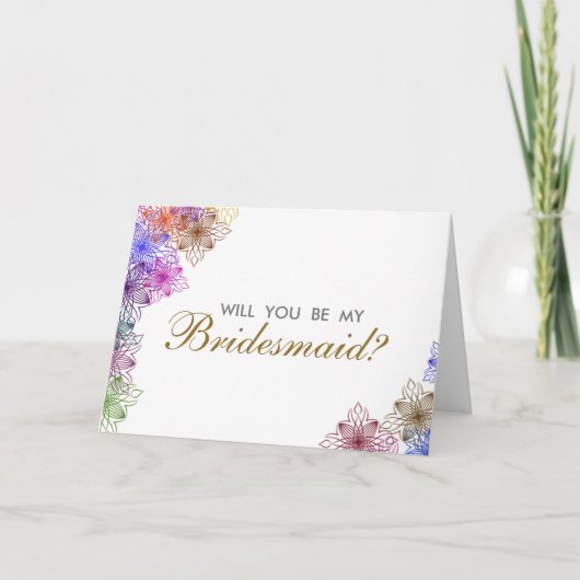 Moderne Blume wird meine Einladung sein (Vorderseite)