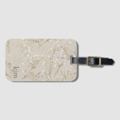 Moderne Blumen Gepäckanhänger (Vorderseite (Horizontal))