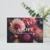 MODERNE BLUMEN-GESCHÄFT QR-CODE GESCHENKGUTSCHEIN  (Stehend Vorderseite)