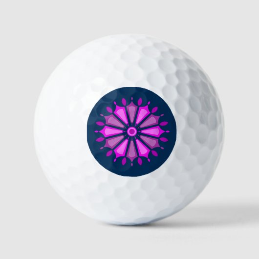 MODErne BLUMEN GESCHENK VON MUTTER VATER SCHWESTER Golfball (Vorderseite)