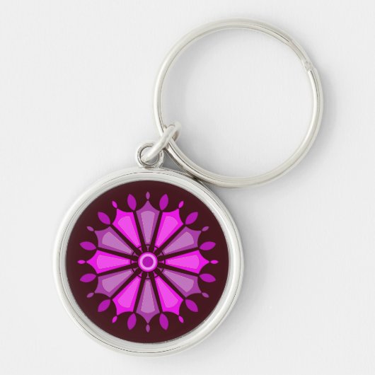 MODErne BLUMEN GESCHENK VON MUTTER VATER SCHWESTER Schlüsselanhänger (Vorne)