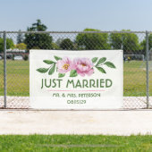 Moderne Blumen Hochzeit Auto Banner (Insitu)