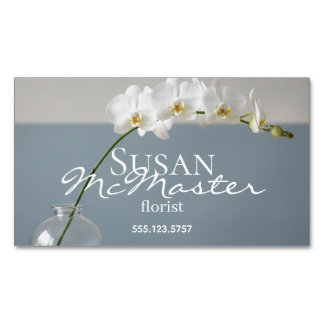 Moderne Blumen Magnetische Visitenkarte