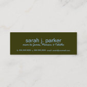 Moderne Blumen-Mama-nennende Karte (Rückseite)