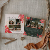 Moderne Blumen Merry Alles Sechs Foto Weihnachten