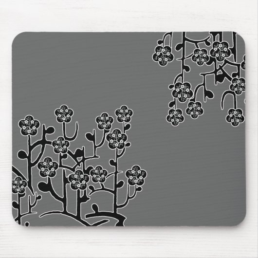 Moderne Blumen Mousepad (Vorne)
