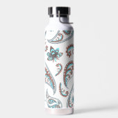 Moderne Blumen-Paisley-Muster Trinkflasche (Links)