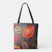 Moderne Blumen-Power-Taschen-Tasche Tasche (Rückseite)