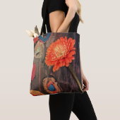 Moderne Blumen-Power-Taschen-Tasche Tasche (Von Nahem)
