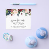 Moderne Blumen Rettete die Save the Date | Haushal Flyer (Einzeln)