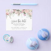 Moderne Blumen Rettete die Save the Date | Haushal Flyer (Einzeln)