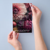 Moderne Blumen Salon Preisliste Flyer (Handgriff)